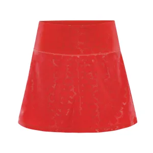 Stretch Fabric Lunch Date Arabian Nights Princess Athletic Skort - Red