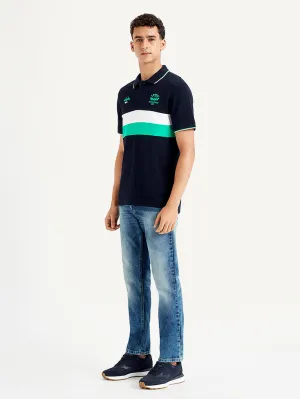Business Meeting Men's Colorblock Slim Fit Polo T-Shirt