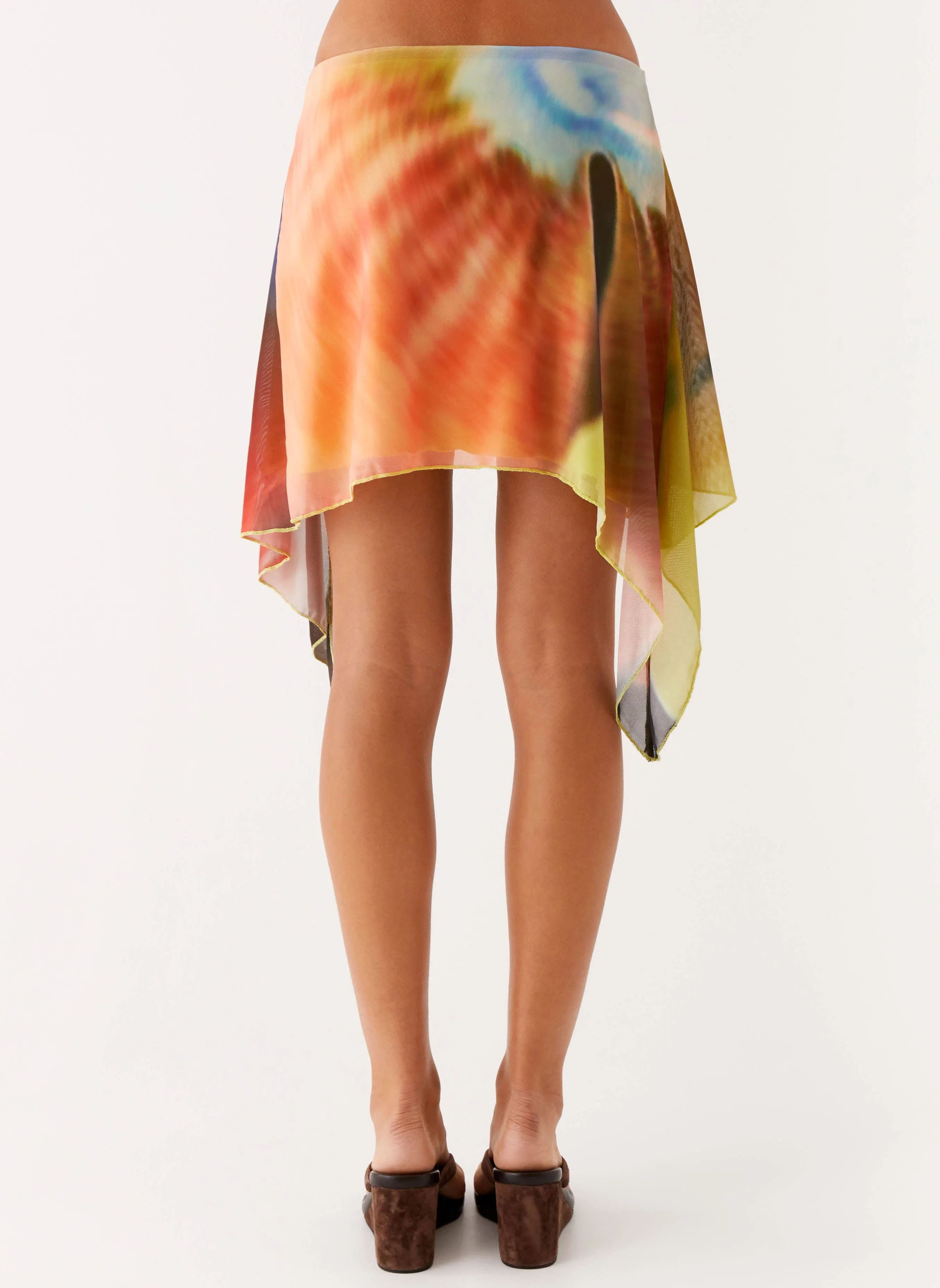 Lustra Mini Skirt - Moody Floral Day Chic