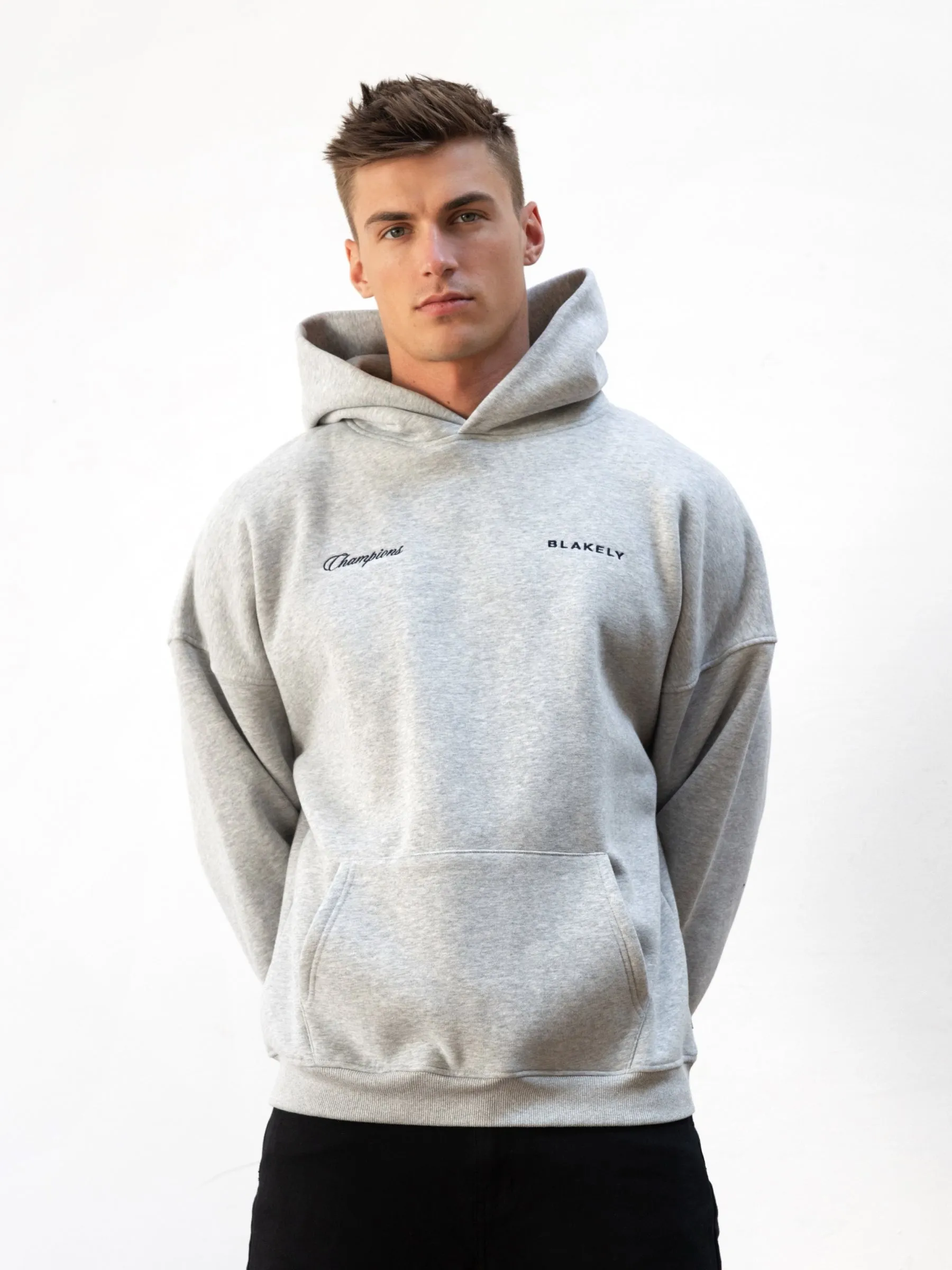 Champions Legacy Relaxed Hoodie - Marl Grey Trend Vibe