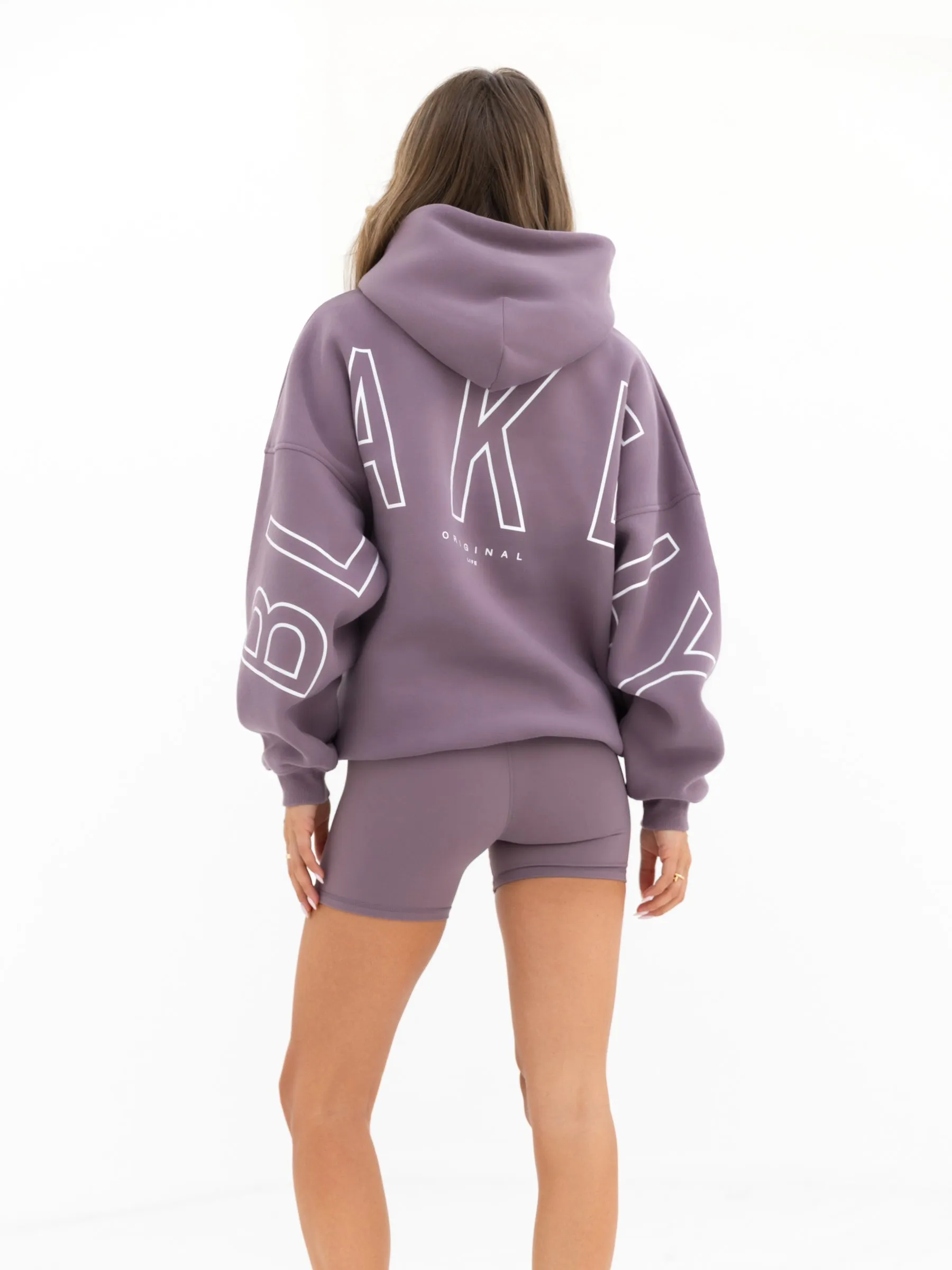 Outline Isabel Oversized Hoodie - Grape Daily Apparel Lightweight Construction