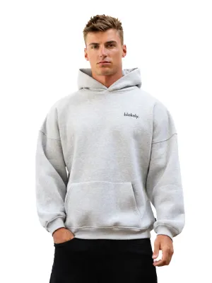 Seal like countryside drive Sami Relaxed Hoodie - Marl Grey