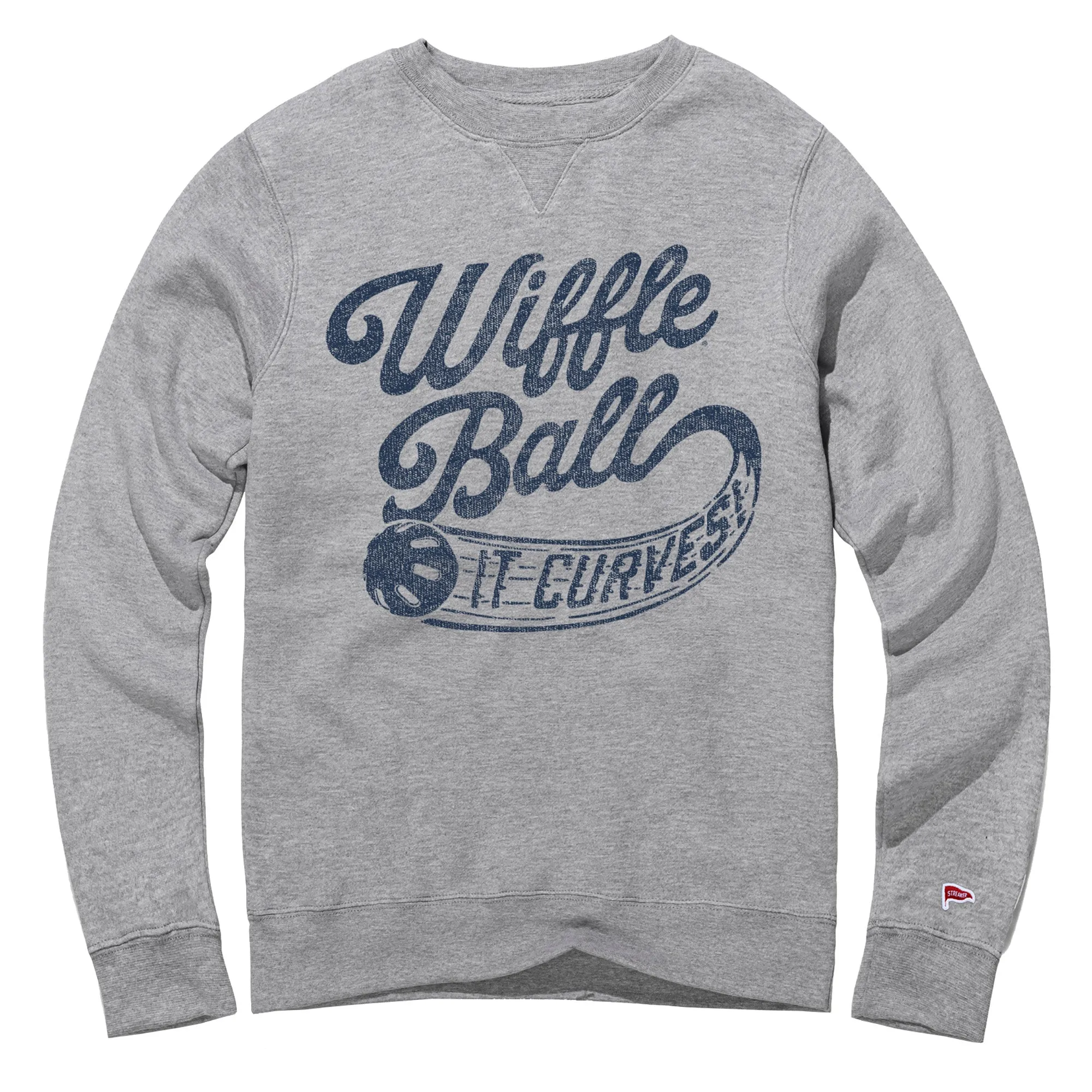 Active Street Wiffle Ball Script Crewneck Sweatshirt