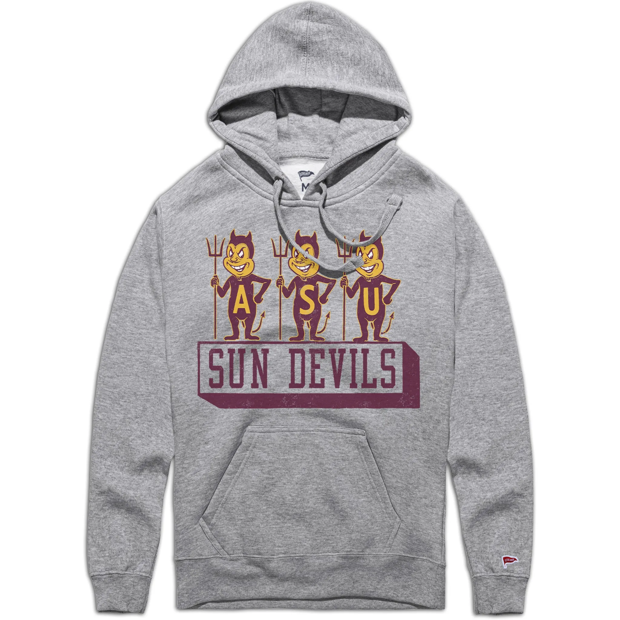 Fashion Feel Non Irritating Seams Arizona State Vintage Sparky Lineup Hoodie