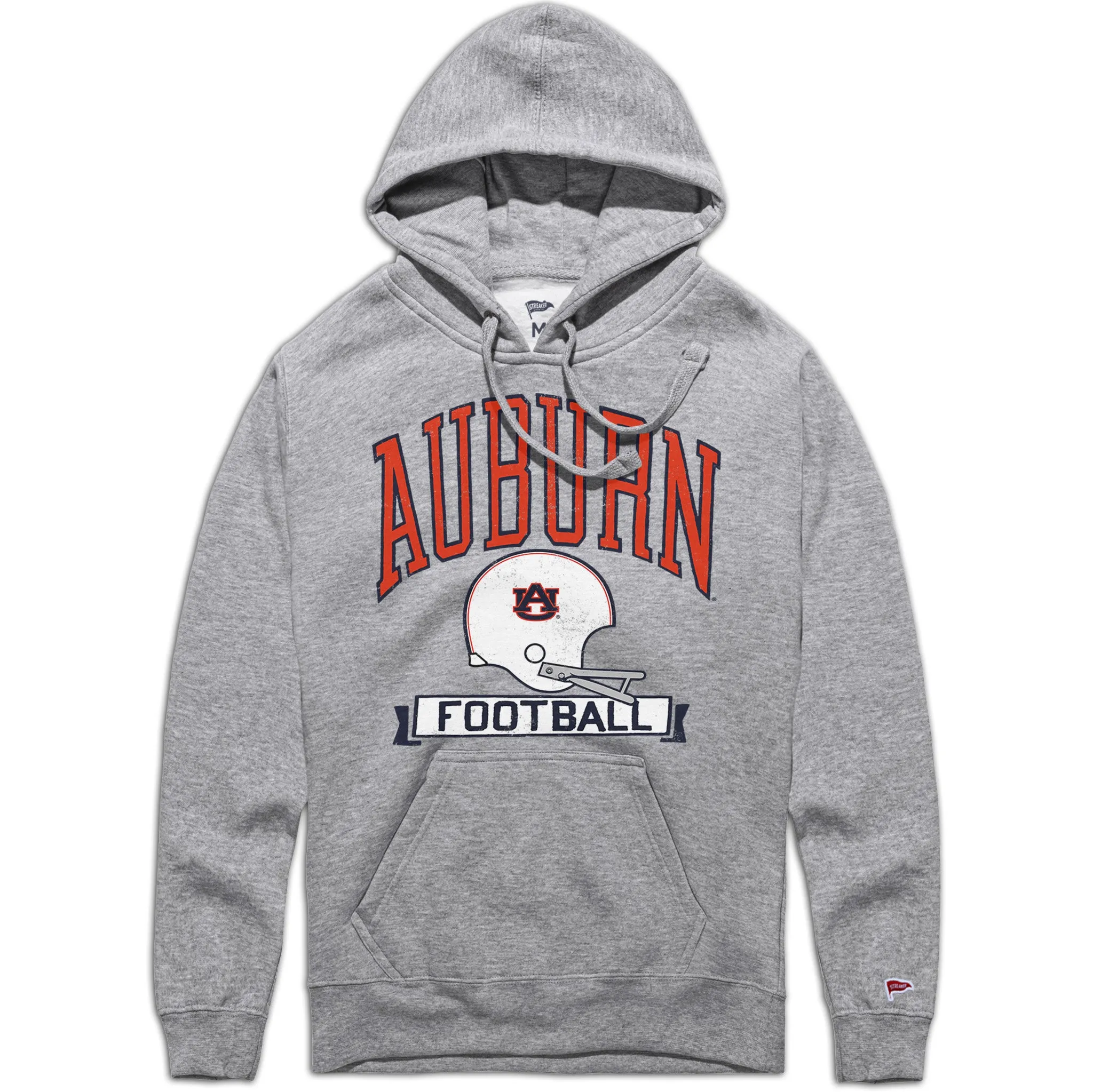 Auburn Vintage Football Hoodie Collapsible Hood