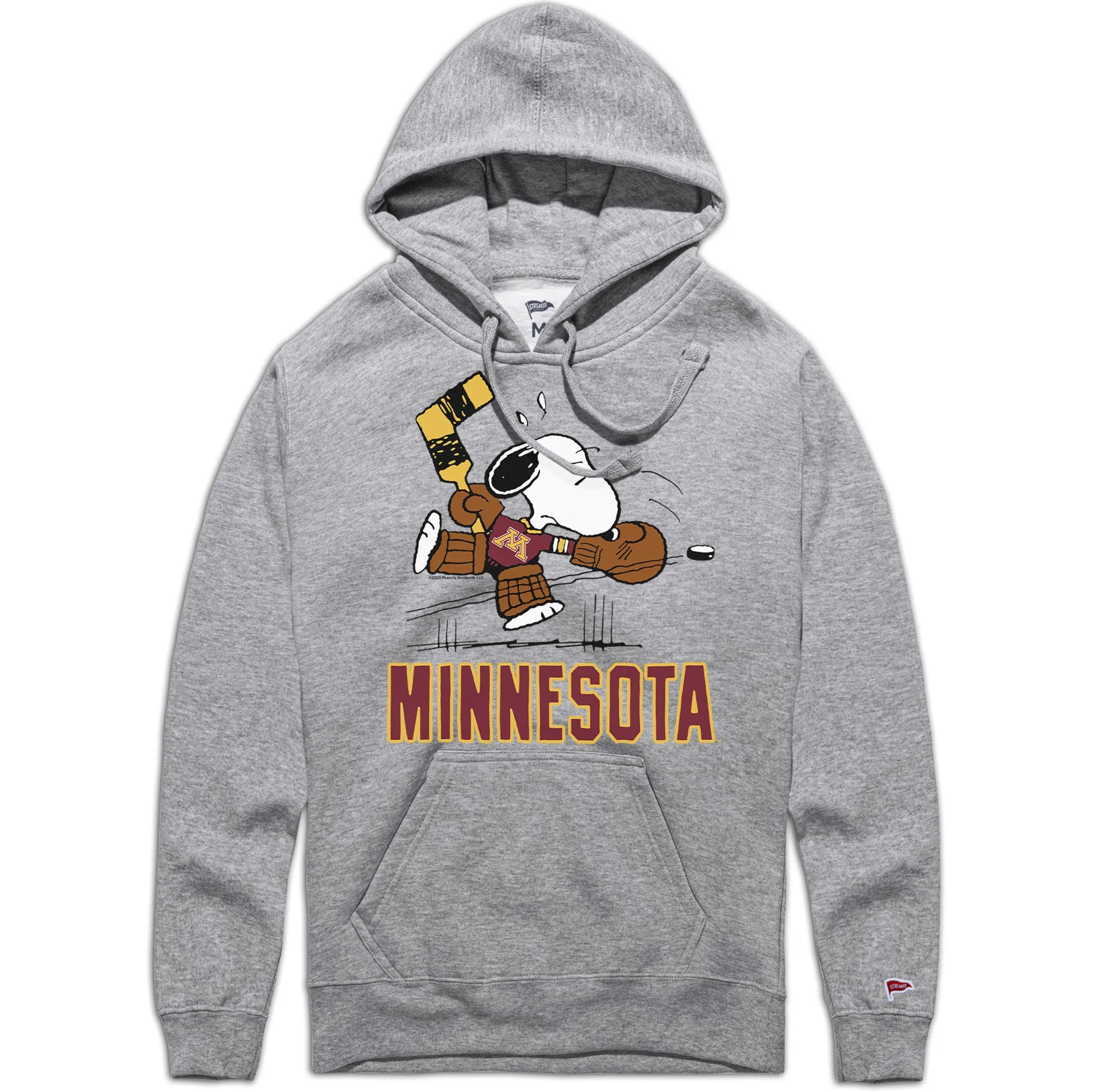 City Outfit Masculine style Peanuts x Minnesota Snoopy Goalie Hoodie