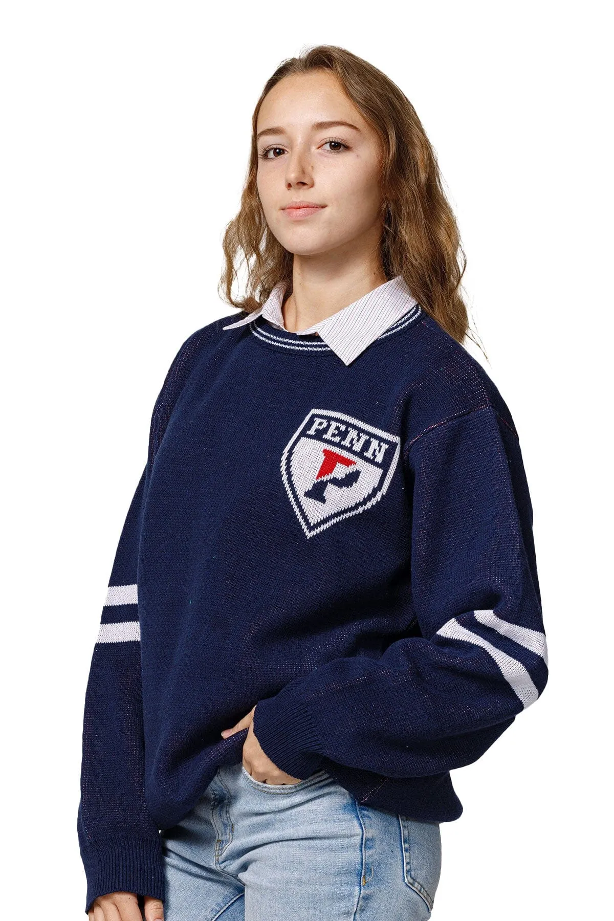 Moose like UNIVERSITY OF PENNSYLVANIA UNISEX KNIT CREW