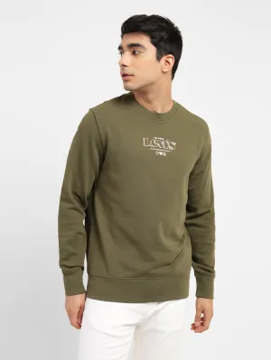 Men's Printed Crew Neck Sweatshirt Gerbil like