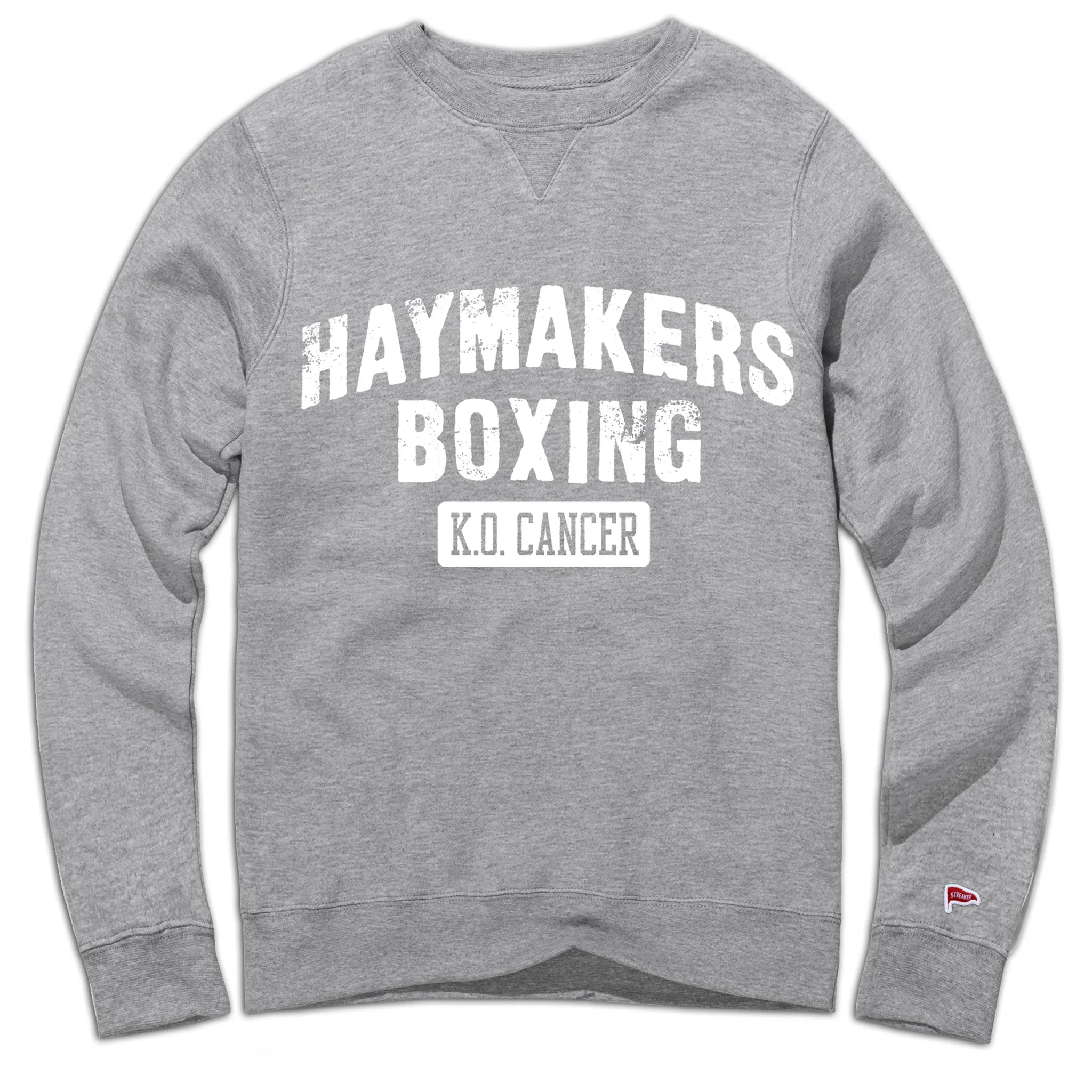 Haymakers for Hope Locker Room Crewneck Sweatshirt Workout Gear