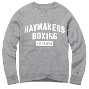 Haymakers for Hope Locker Room Crewneck Sweatshirt Workout Gear