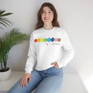 Suburban style Sleeve Detail Ladies Sweatshirt