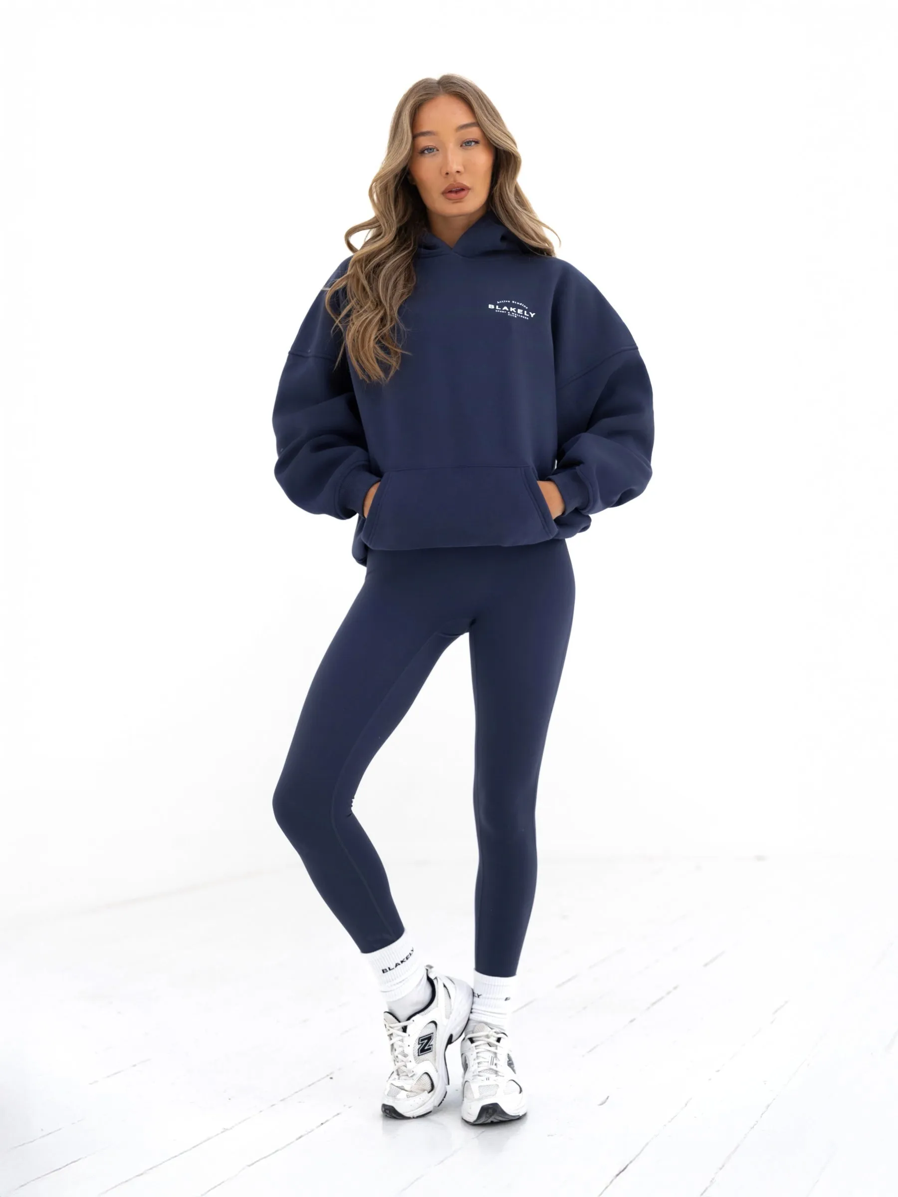 Active Studios Oversized Hoodie - True Navy Streetwear Style Street Cool