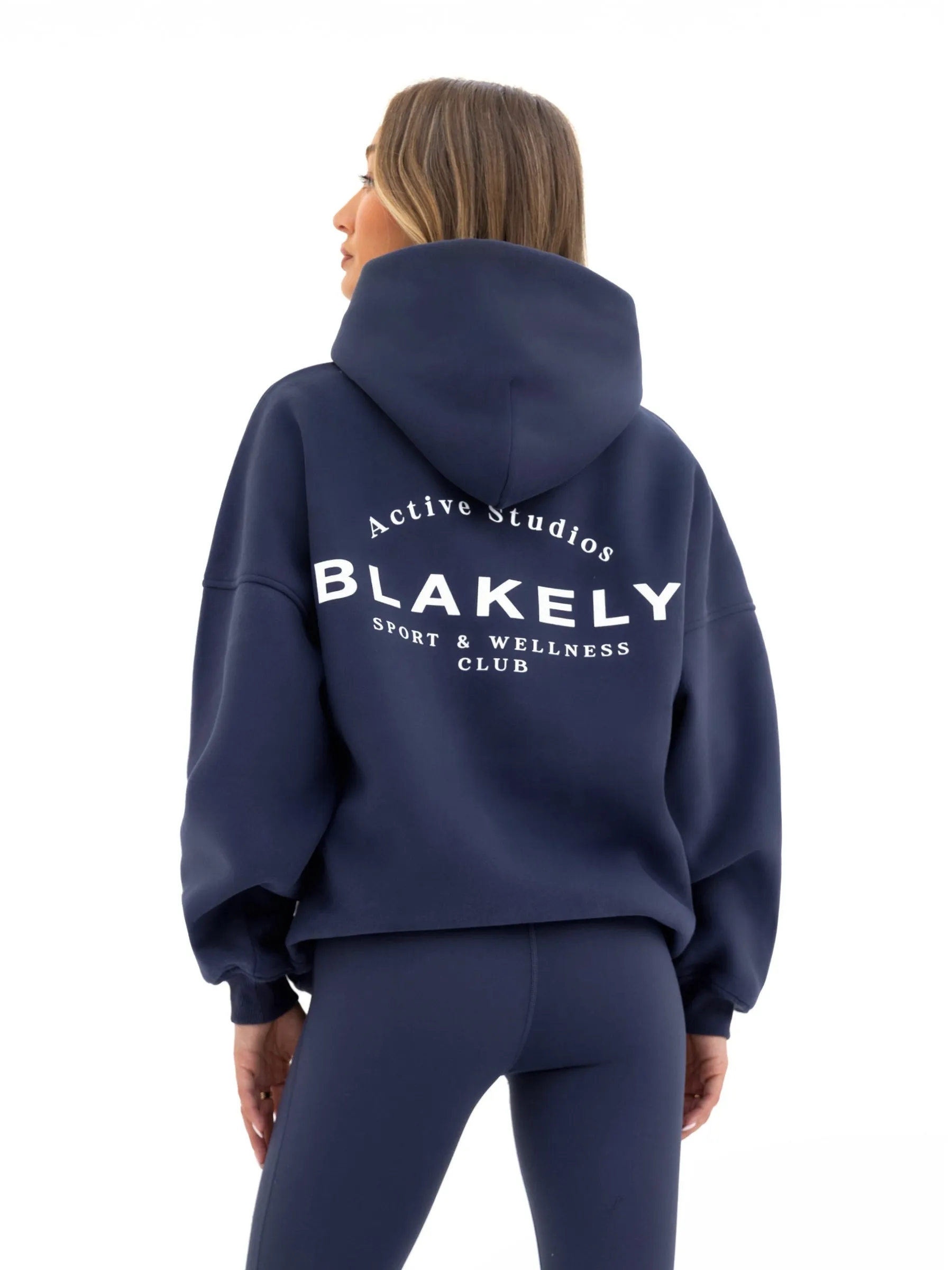 Giraffe like Active Studios Oversized Hoodie - True Navy