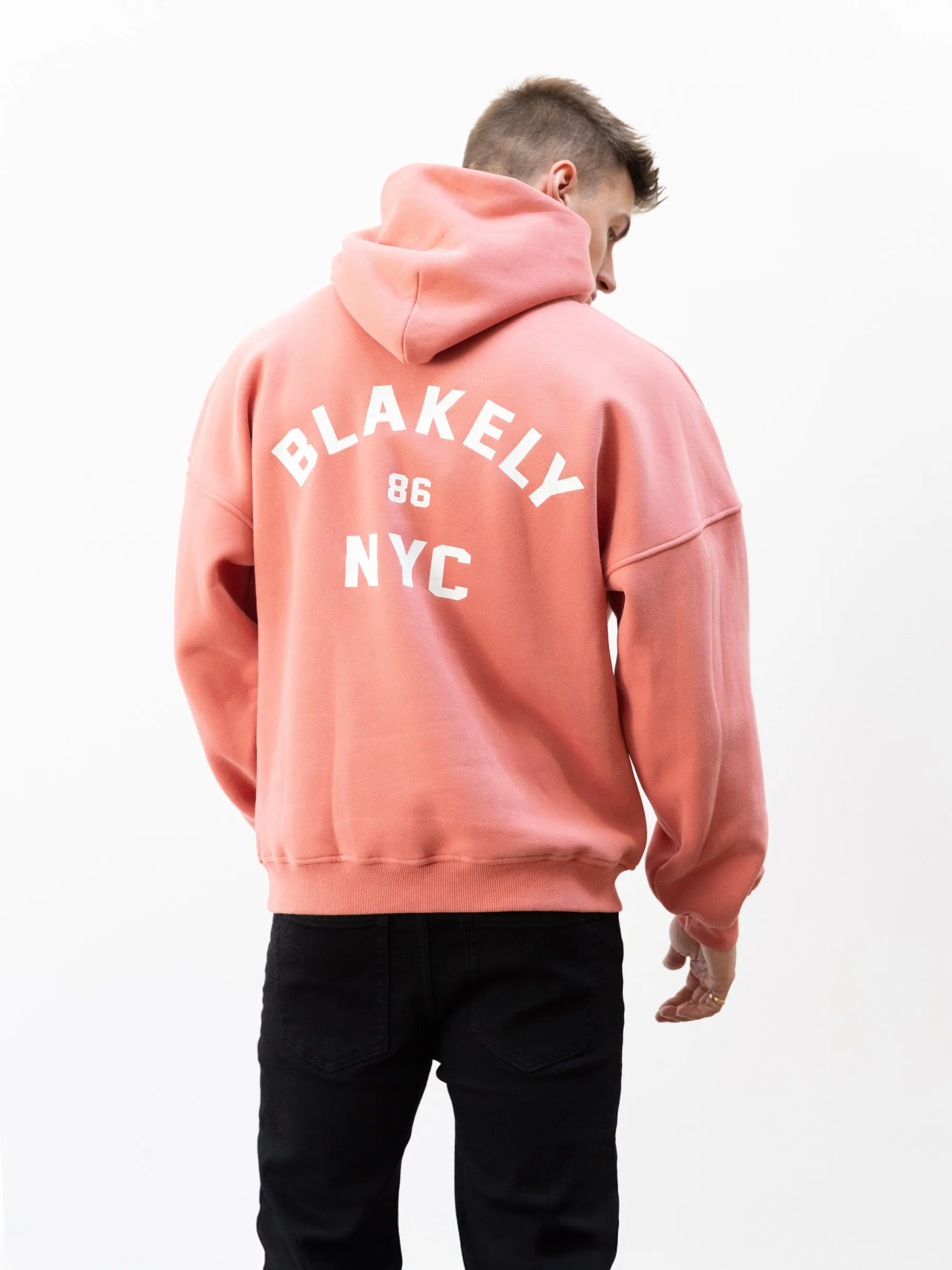 petite clothing NYC Relaxed Hoodie - Coral