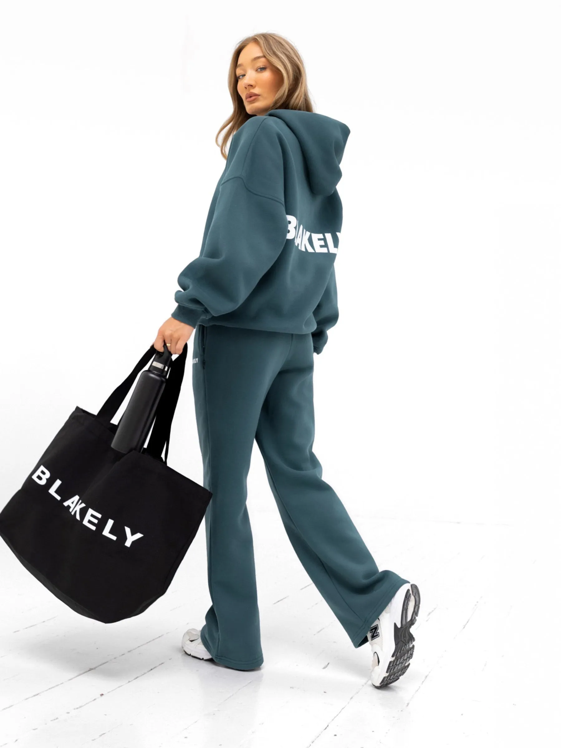Date night Middle Eastern style Amelie Oversized Hoodie - Teal Green