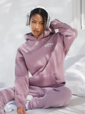 Heritage Oversized Hoodie - Dusty Pink Zippered Front scooter clothes