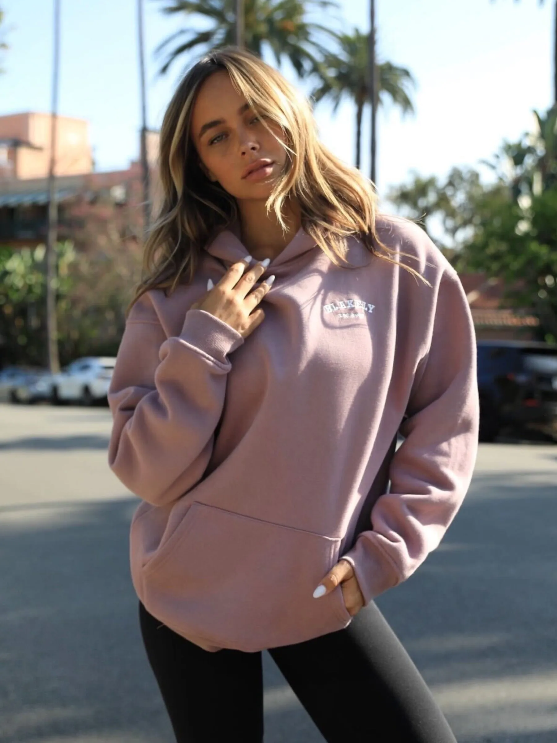 Heritage Oversized Hoodie - Dusty Pink Seasonal Wardrobe
