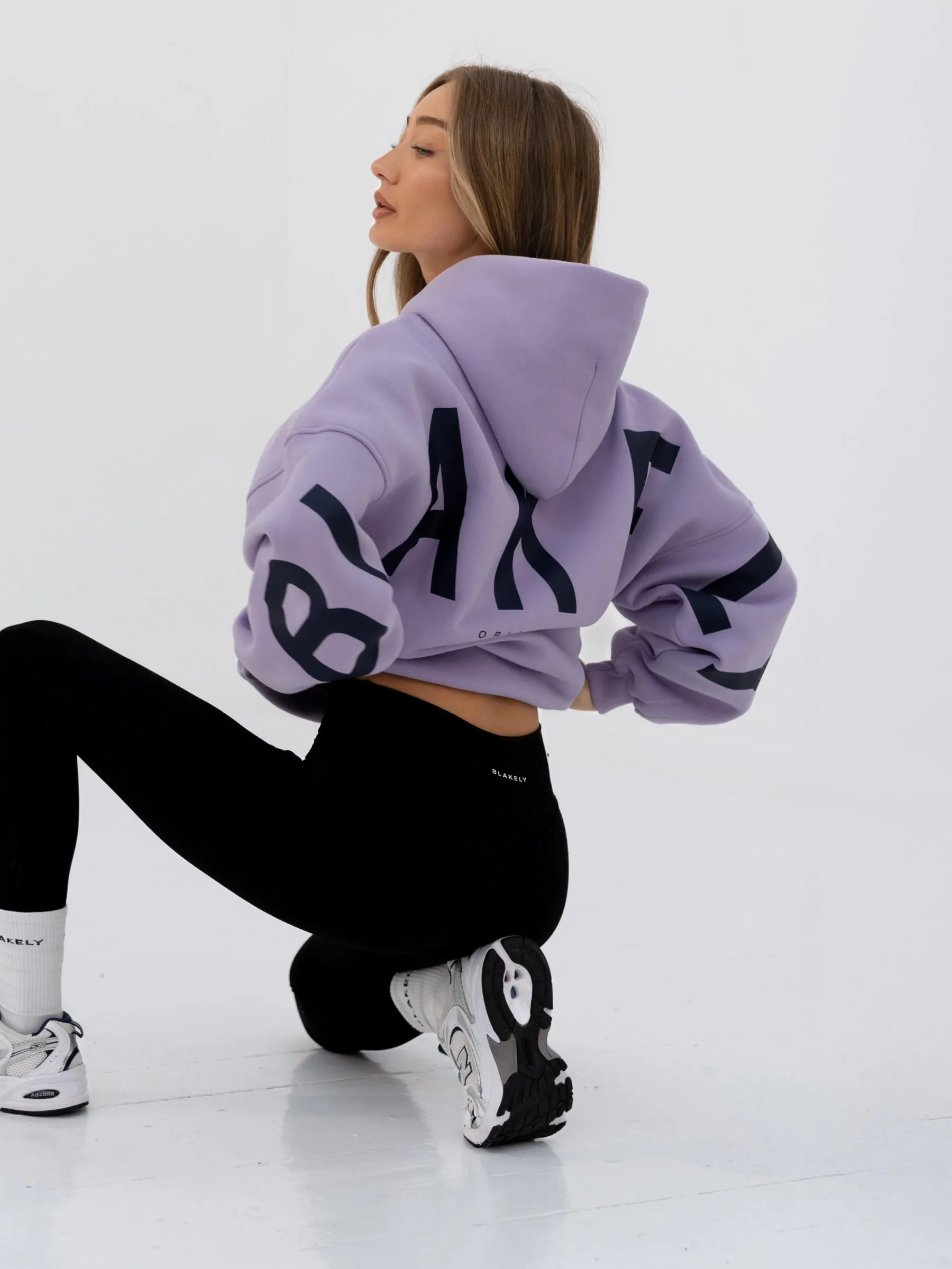 Outdoor Motion Heavyweight Fabric Isabel Oversized Hoodie - Violet