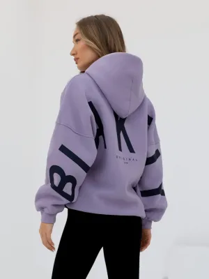 Isabel Oversized Hoodie - Violet Layering Piece