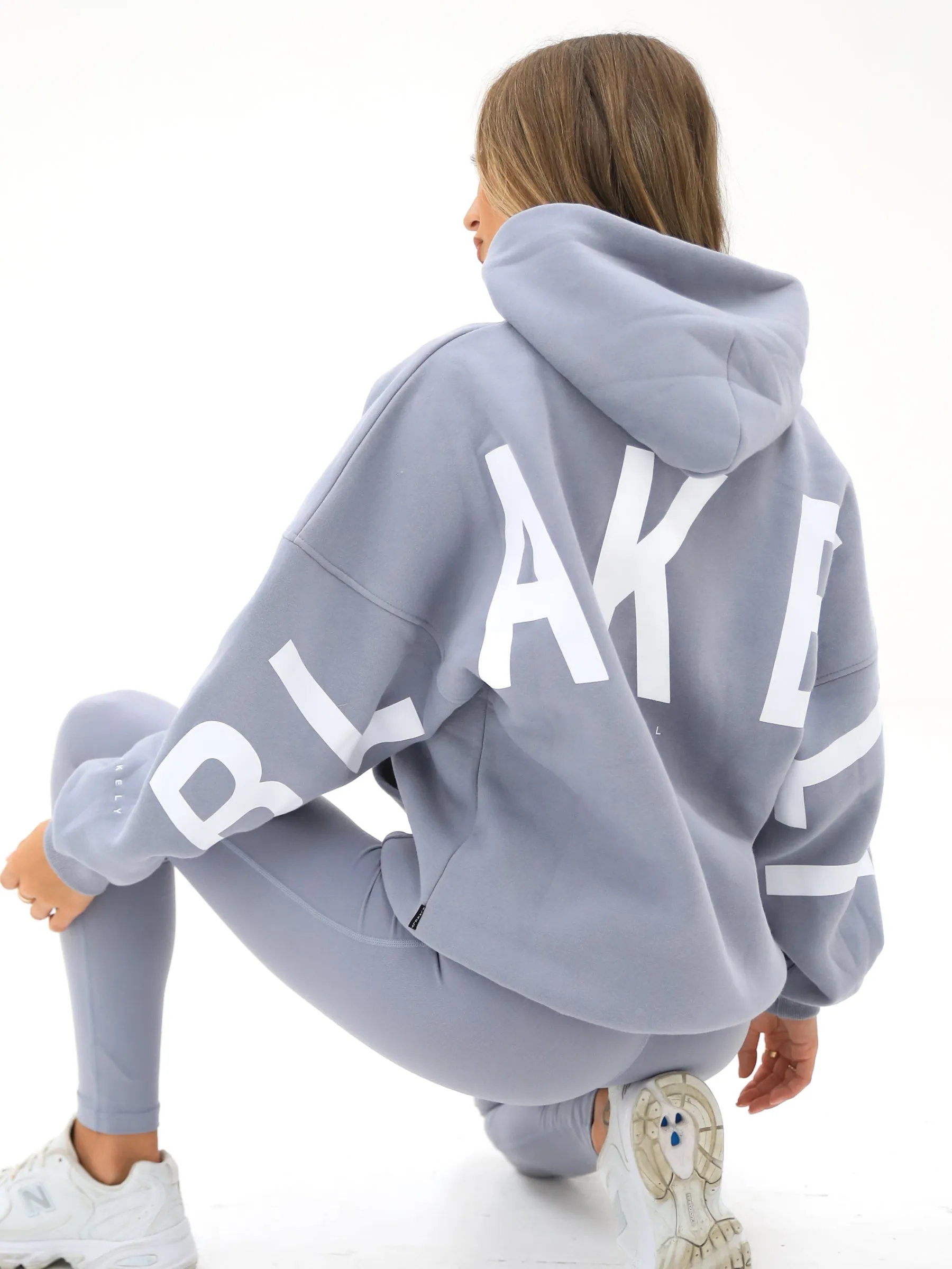 Isabel Oversized Hoodie - Pale Lilac Heavyweight Material Non Restrictive Cut