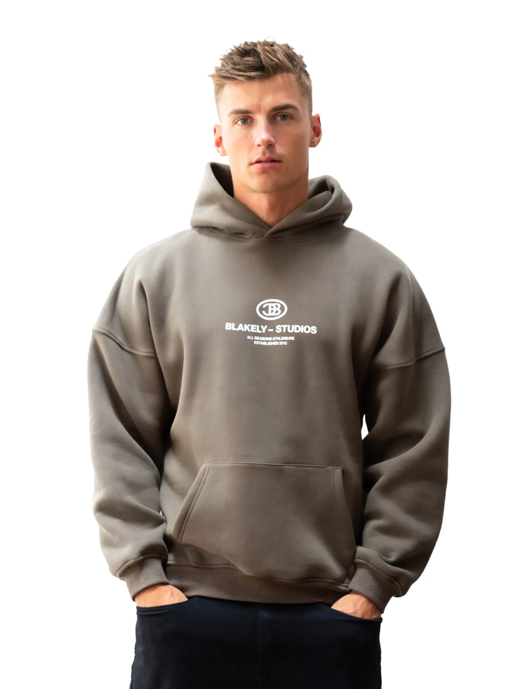 Mercer Relaxed Hoodie - Khaki Brown Elk like Weekend Casual