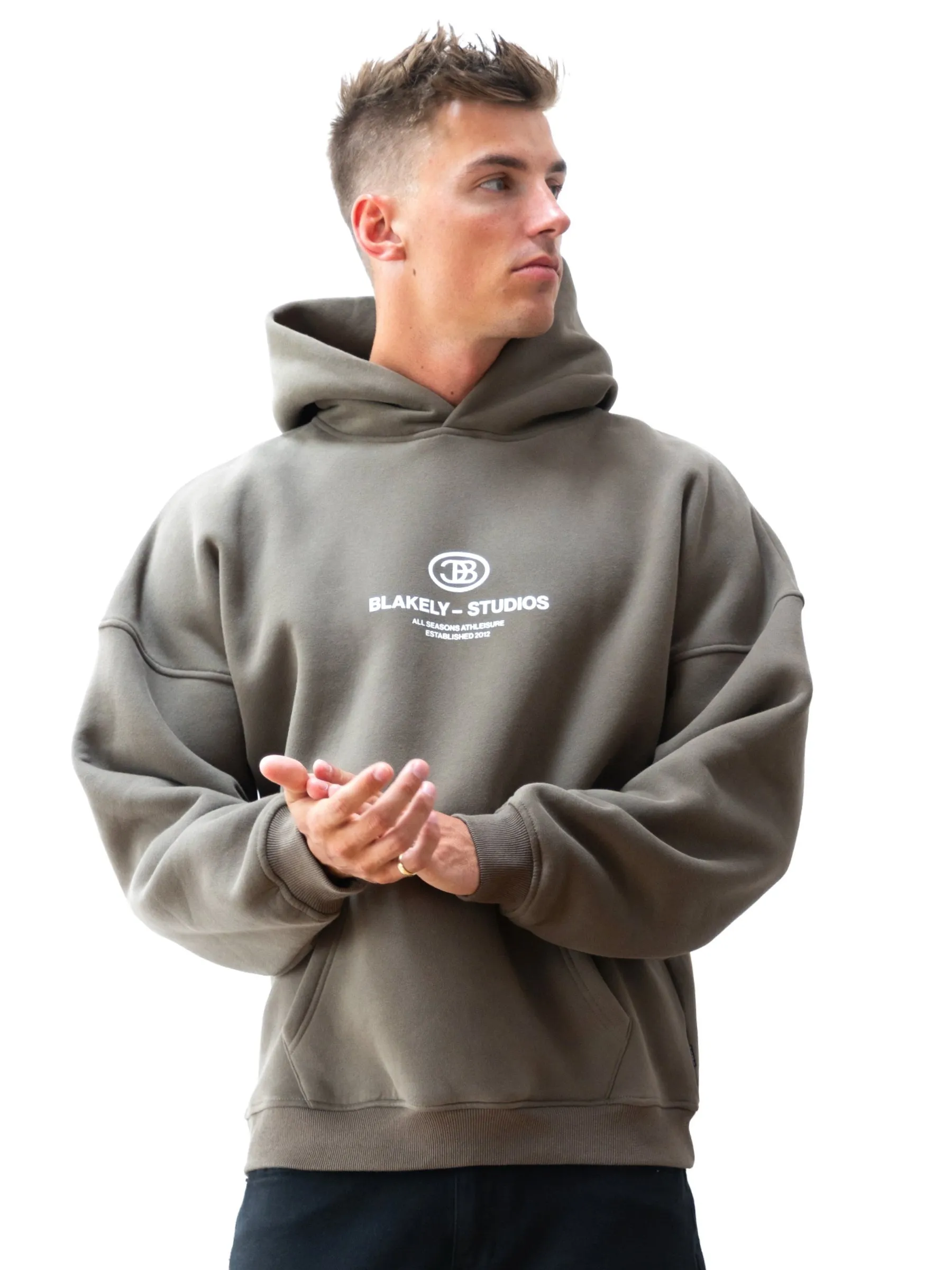 Mercer Relaxed Hoodie - Khaki Brown Outdoor Gear equestrian wear
