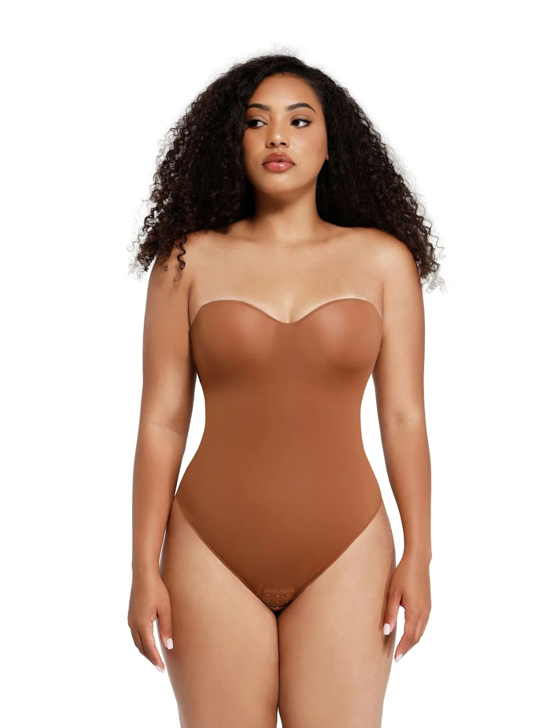 Strapless Supportive Shapewear Bodysuit Music Yoga