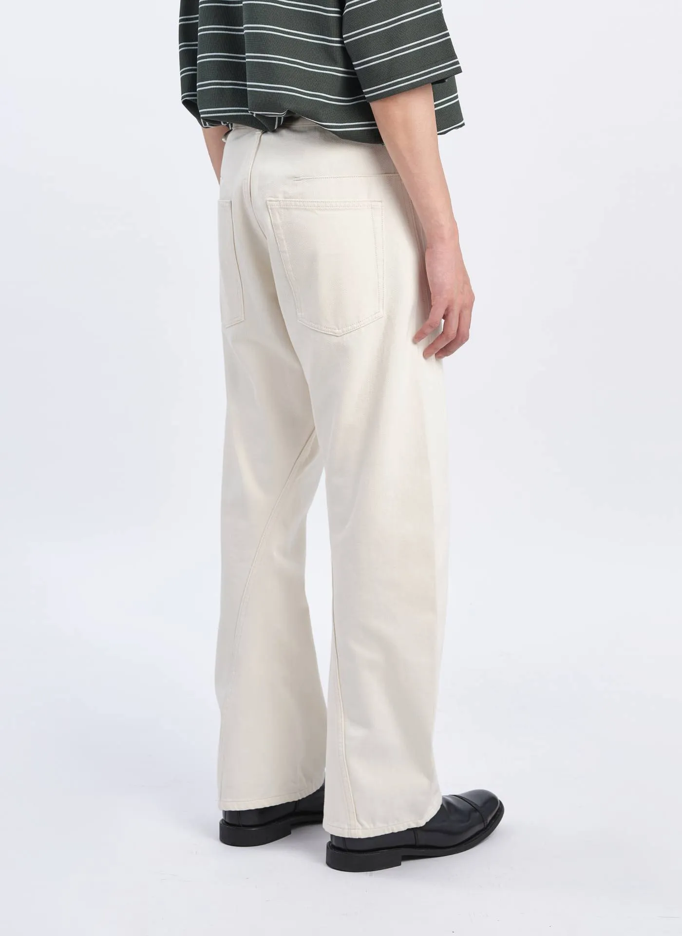 Adjustable Straps Ergonomic Cut Cotton Denim Jeans
