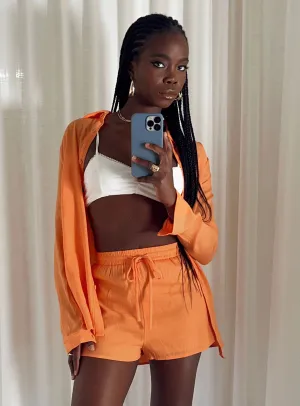 Chloe Set Orange Colorfast Dye Teen Fresh