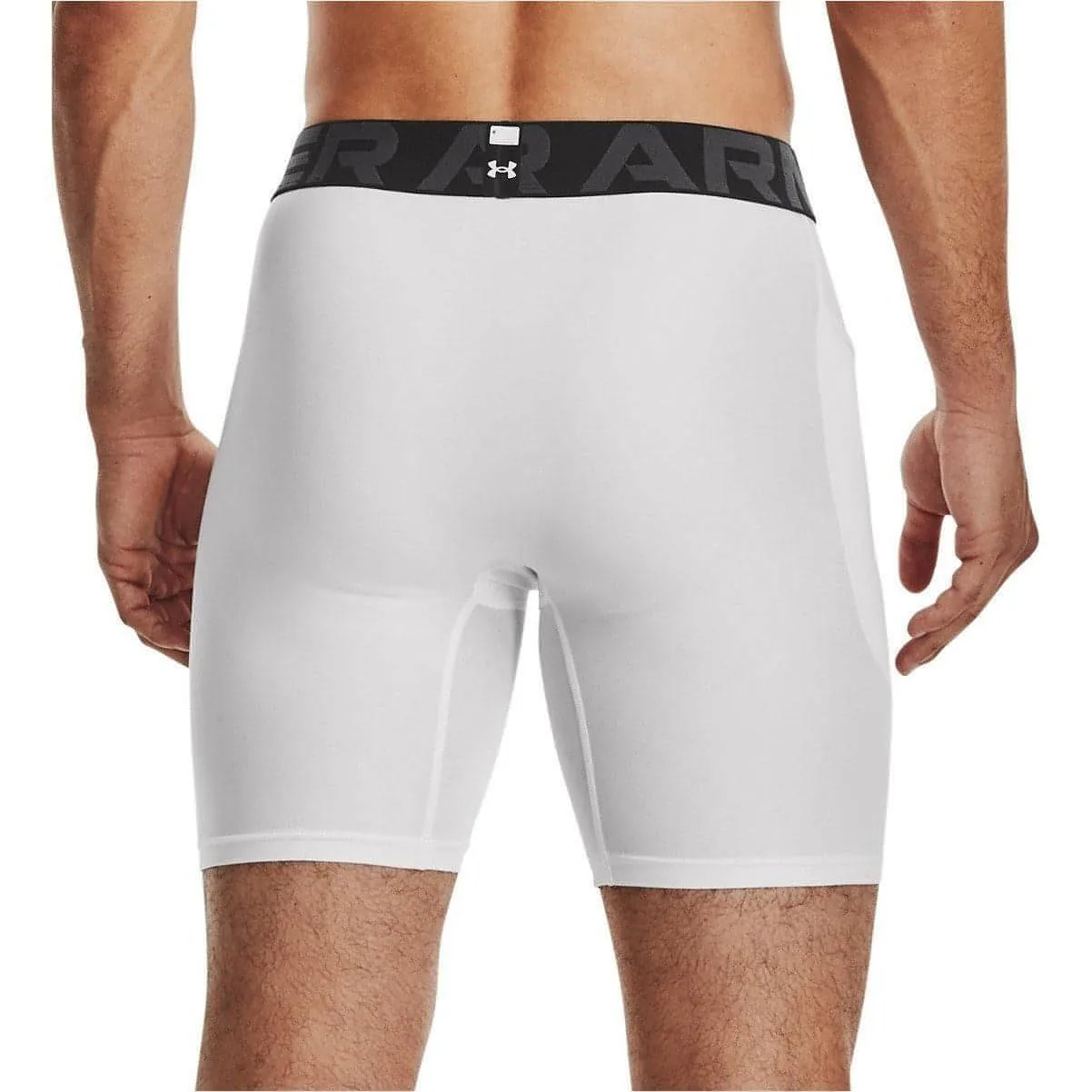 Vintage Look Outdoor Days Under Armour HeatGear Mens Short Compression Tights - White