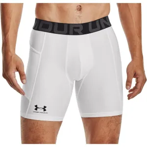 Under Armour HeatGear Mens Short Compression Tights - White Flexible Gusset mid-rise