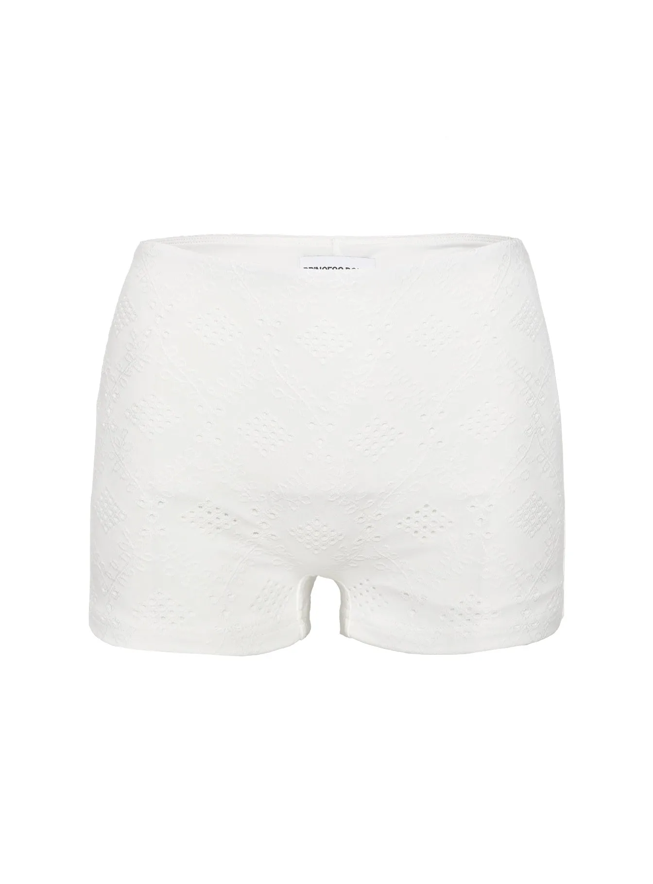 Loose Thread LayeredConstruction Esencia Shorts White