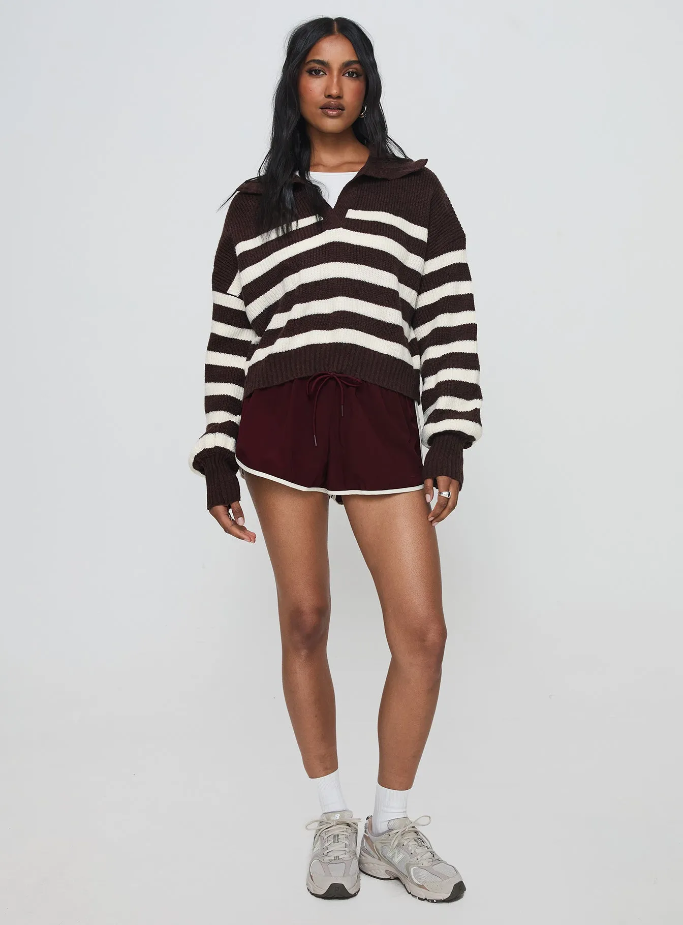 Moreton Shorts Wine WrinkleResistantClothing Quiet Luxury