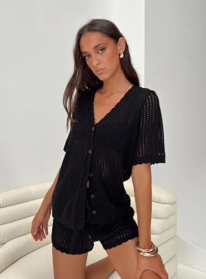Craft Core Layer Light Beach Day Knit Set Black