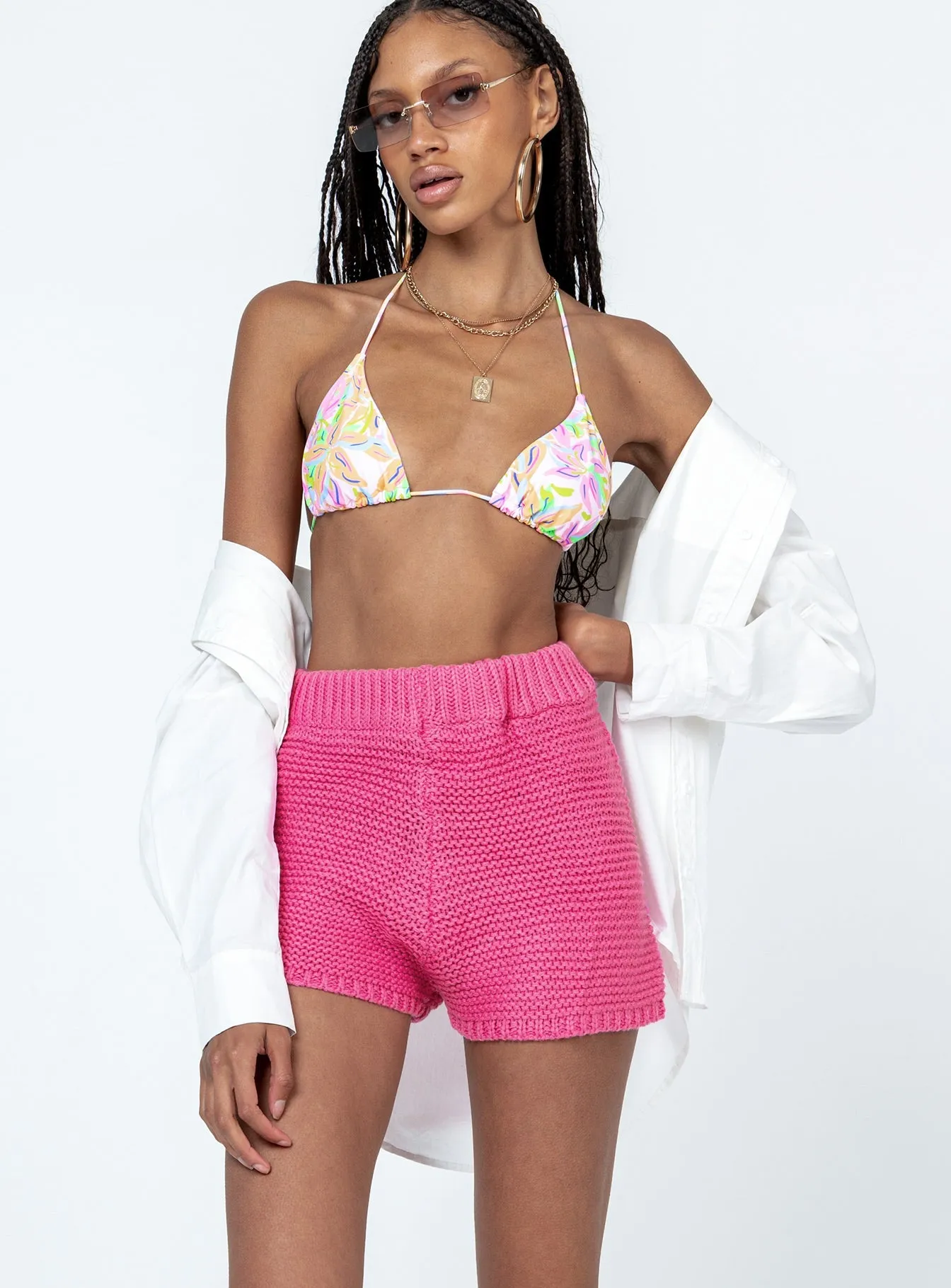 Julianna Shorts Pink City Beat Antibacterial lining