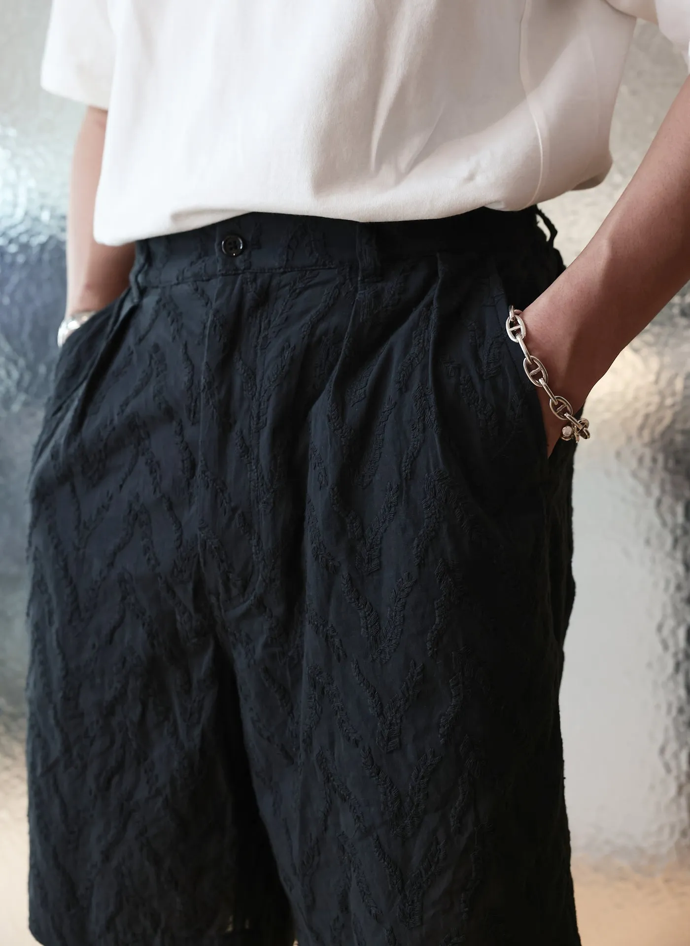 Cotton Embroidery Short KnotFree Tailoring