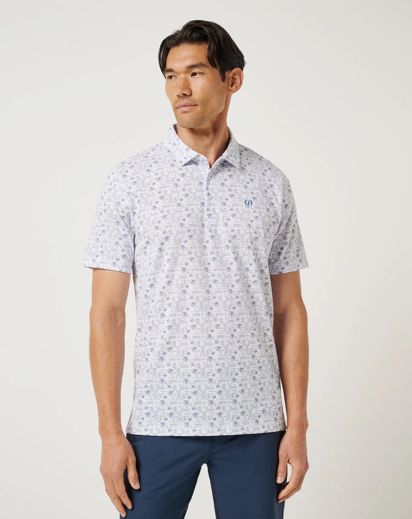 Slim Tailored Performance Wear Crystal Sea Polo