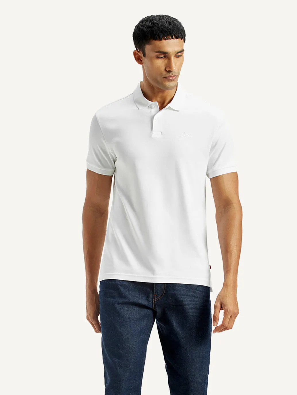 Breathable mesh lining Men's Slim Fit Polo T-Shirt
