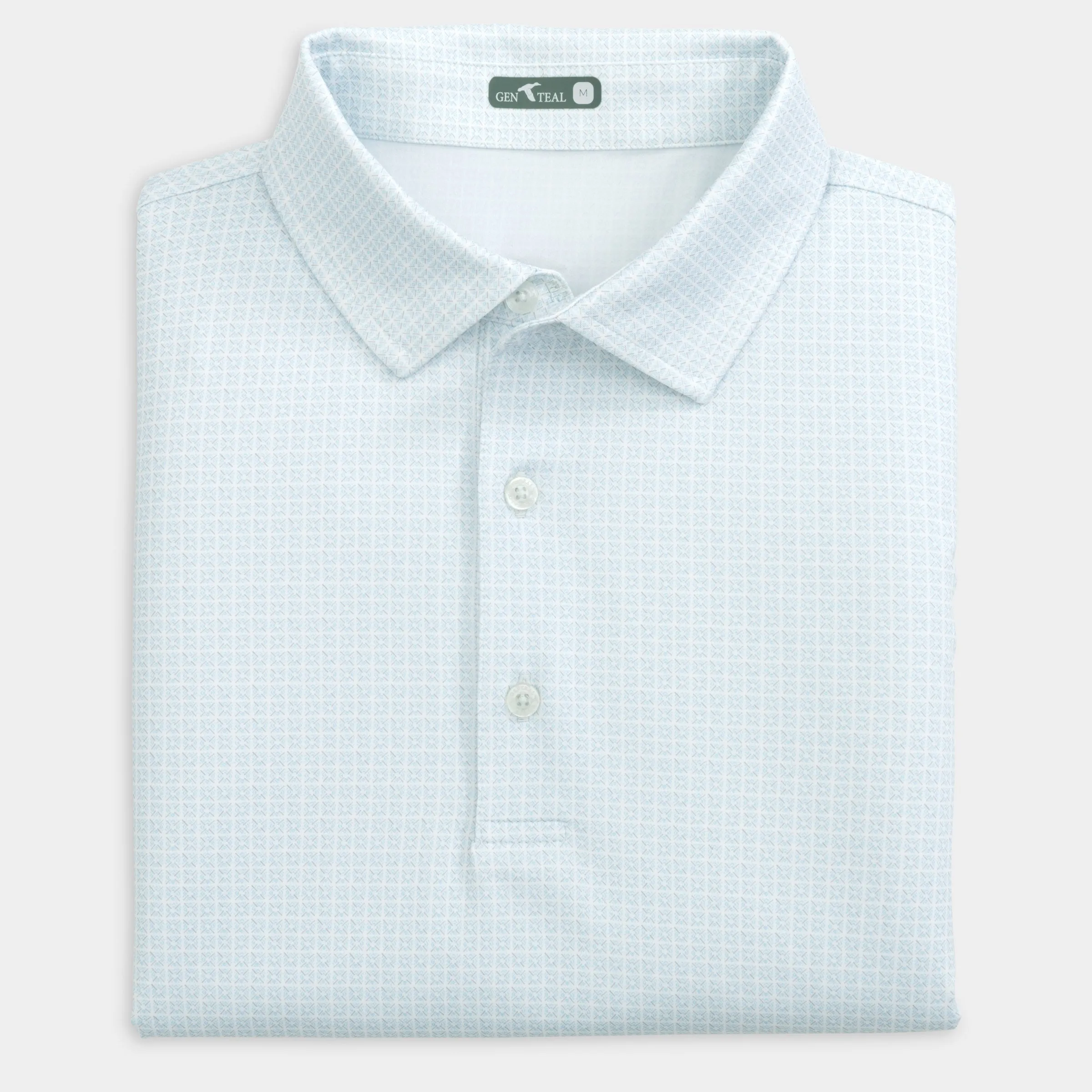 Tile Printed Performance Polo Layering Staple