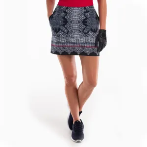 Belted-Style Comfy Fit 16 1/2IN BANDANA PRINT SKORT