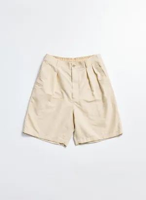 Cotton Nylon Pleated Shorts Desk Style
