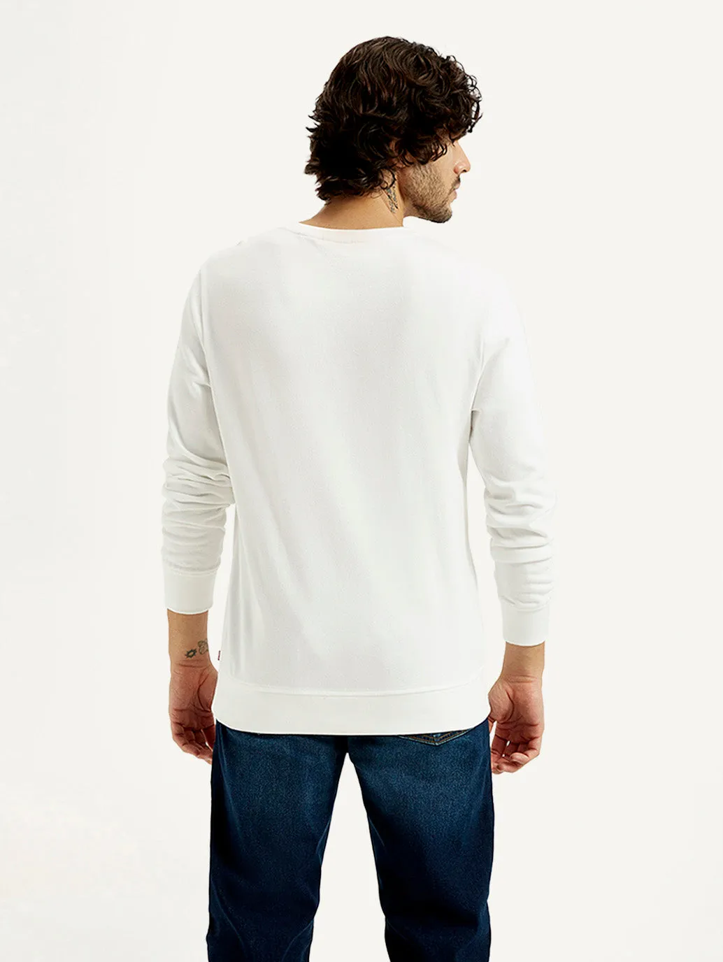 Cozy Wear Men's Printed Round Neck Sweatshirt