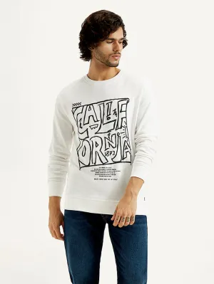 Wrinkle Free Fabric Acrylic blend Men's Printed Round Neck Sweatshirt