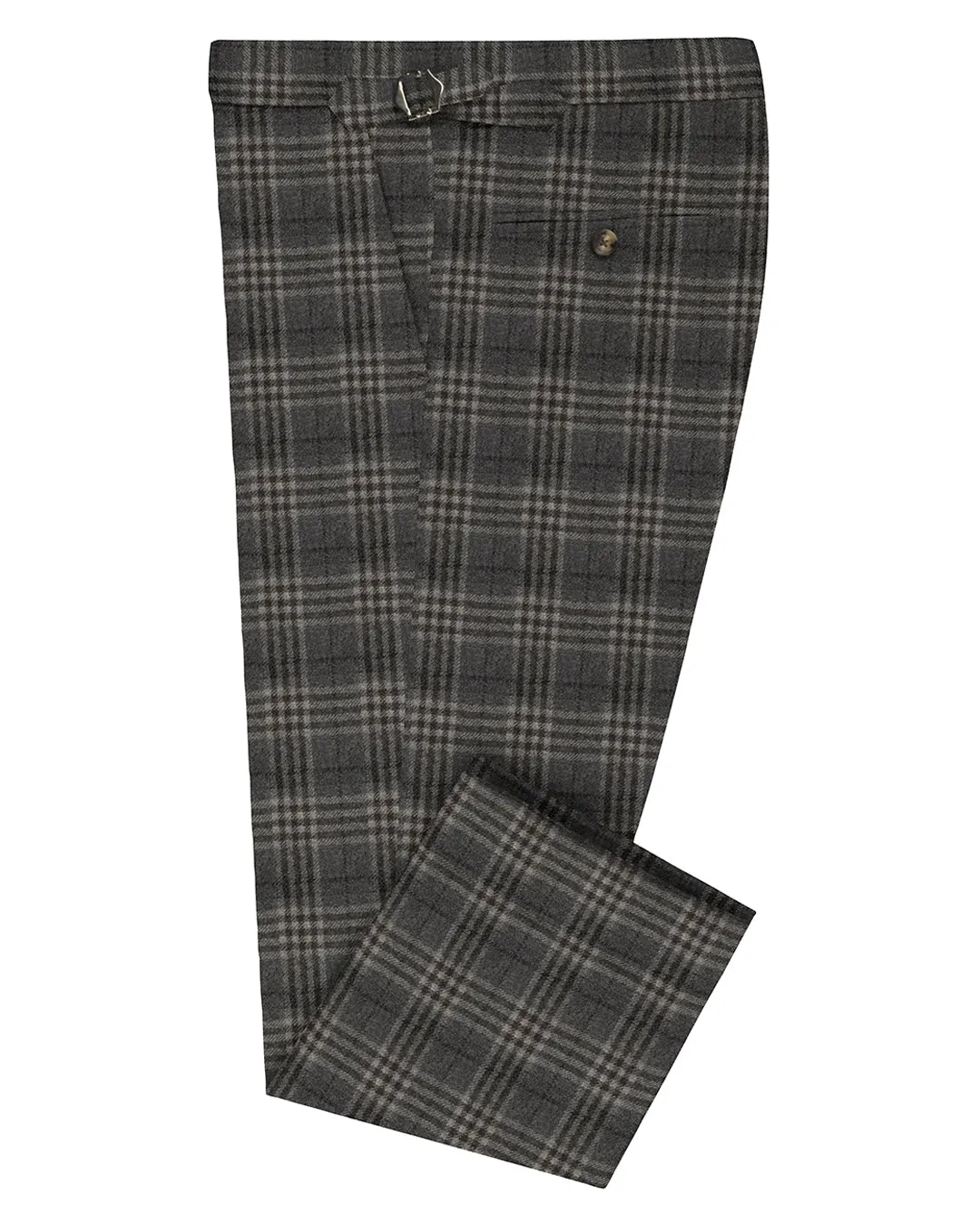 Fitted waist Loro Piana: Grey Tartan Checks
