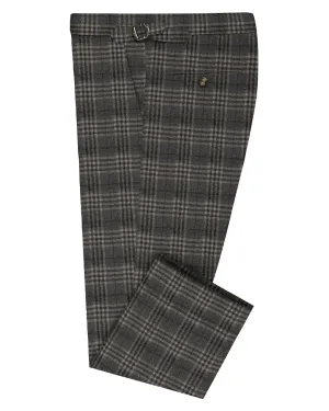 Fitted waist Loro Piana: Grey Tartan Checks
