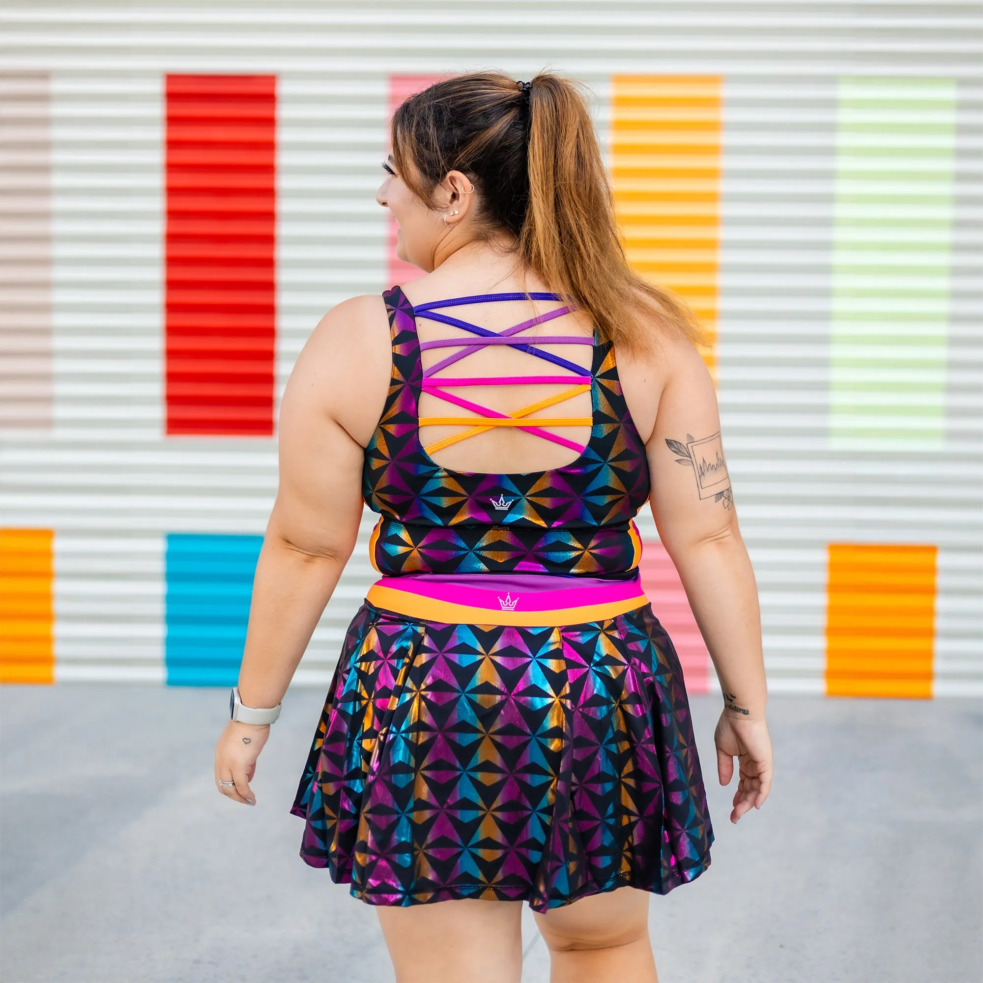 Geodesic Night Athletic Skort polka-dot Mood Friendly