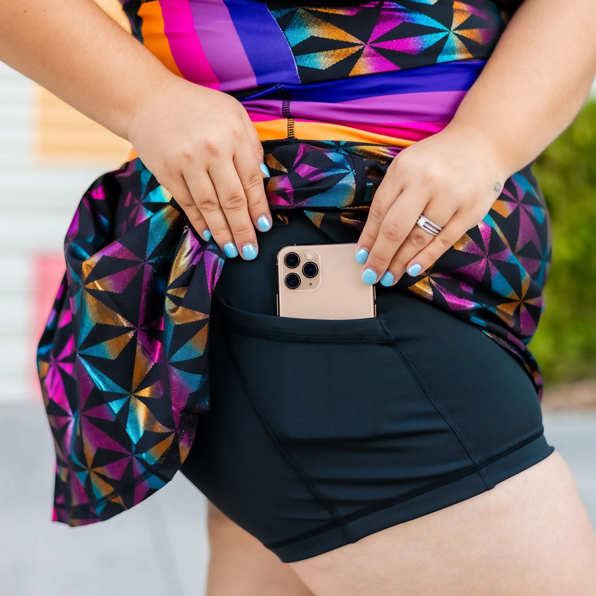 Wedding-Guest Timeless Line Geodesic Night Athletic Skort