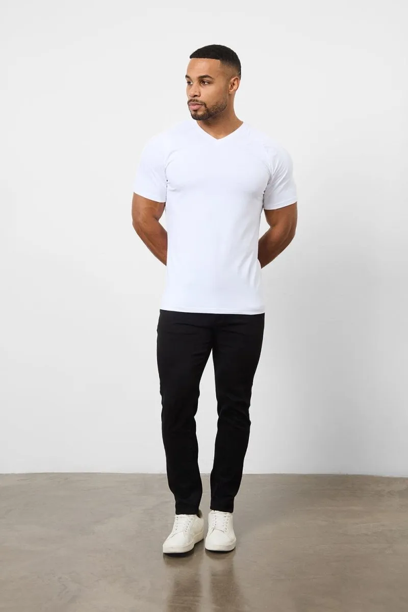 Stylish Details Athletic Fit Foundation V-Neck 5-Pack