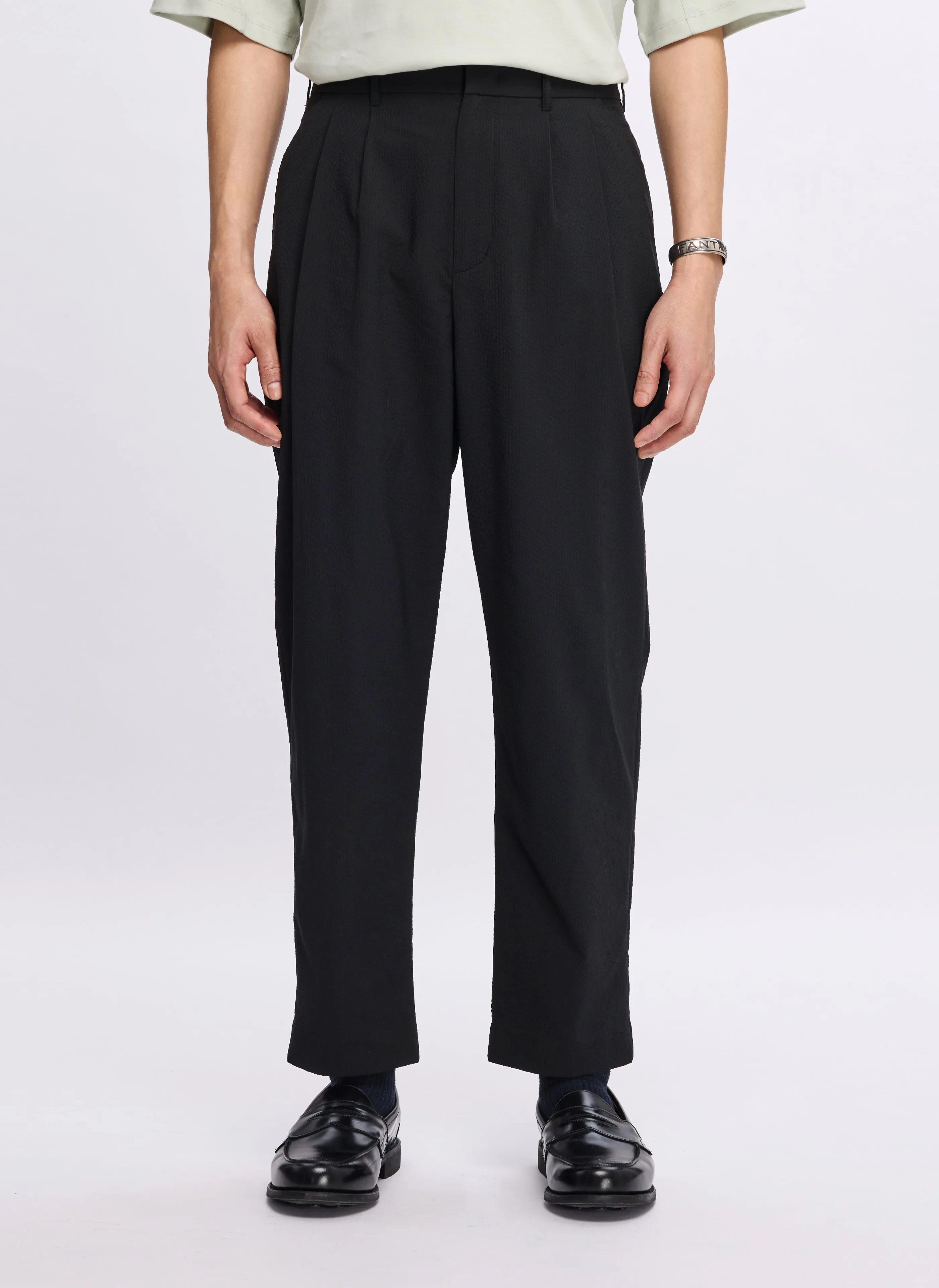 Denim Cool Leather Core ECO Seersuckers Solotex Ankle Length Relax Tapered (P-10)