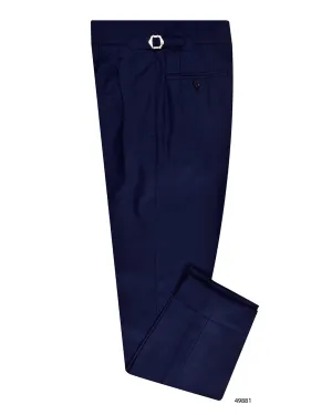 AntiSlipWaistband Casual Essentials Drago Blue Wool Super 160s